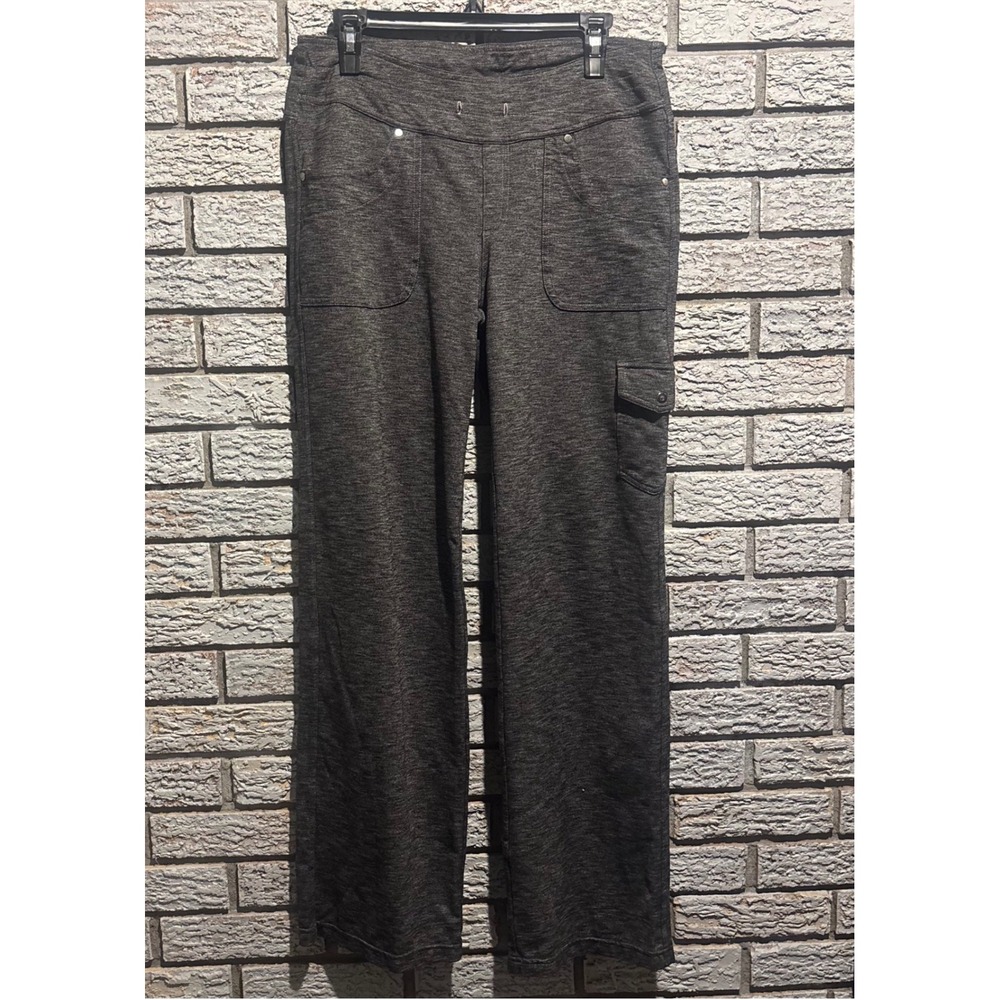 Kuhl Mova Straight Leg Pants Charcoal Heather Grey Cargo Hiking Womens Size L